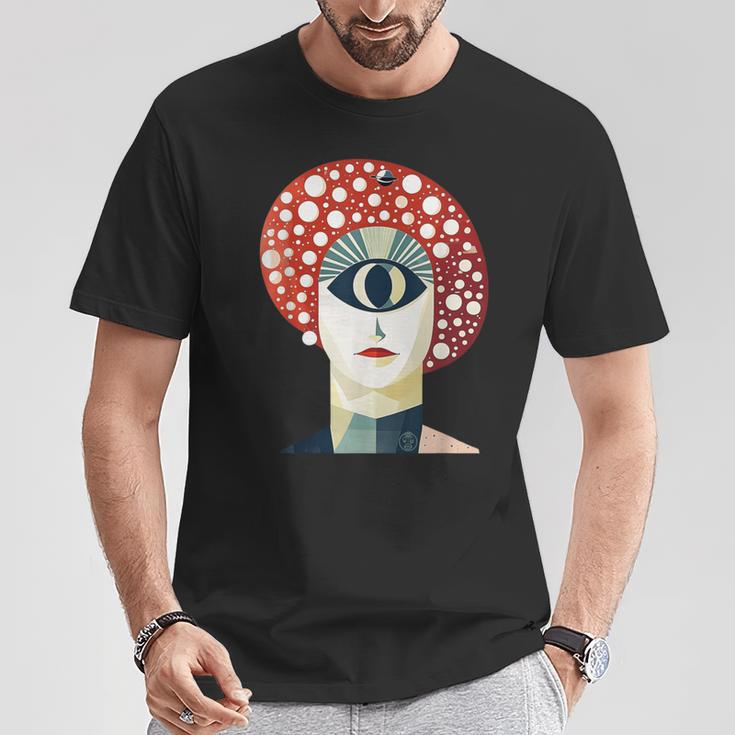 森の目 Tシャツ 面白い贈り物
