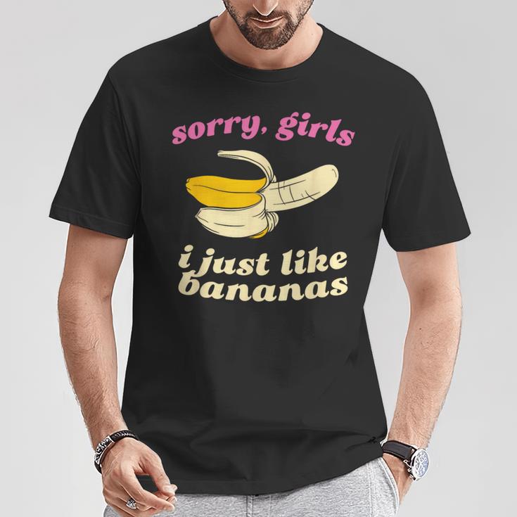 残念な女の子私はバナナが好き ゲイデート Tシャツ 面白い贈り物