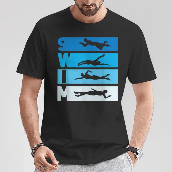 水泳 スイマー 水泳コーチ Tシャツ 面白い贈り物