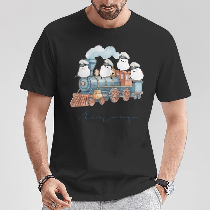 汽車とシマエナガ Tシャツ 面白い贈り物