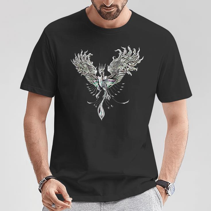 灰からのフェニックス フェニックス 神話上の生き物 不死鳥 Tシャツ 面白い贈り物