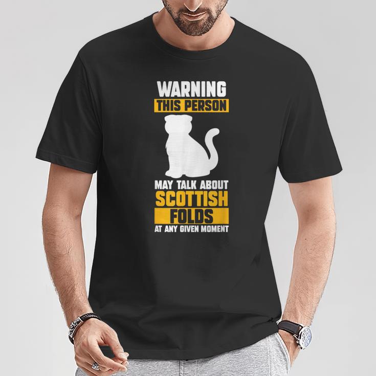 猫 スコティッシュフォールド Tシャツ 面白い贈り物