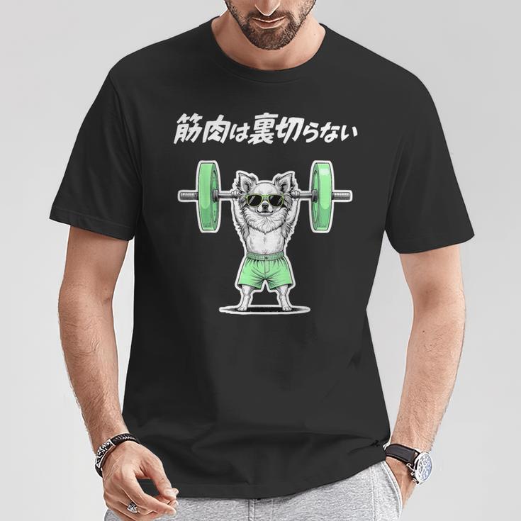 筋肉は裏切らない チワワ グッズ 犬 おもしろ 面白い ネタ 笑える 筋トレ Tシャツ 面白い贈り物