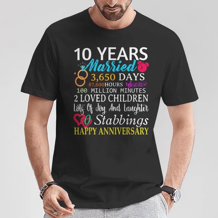 結婚10周年記念ギフト 結婚10周年 Tシャツ 面白い贈り物