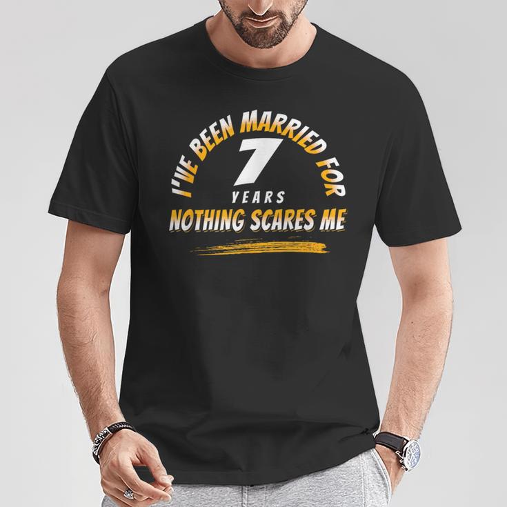 結婚7周年記念 カップル 結婚7周年記念 Tシャツ 面白い贈り物