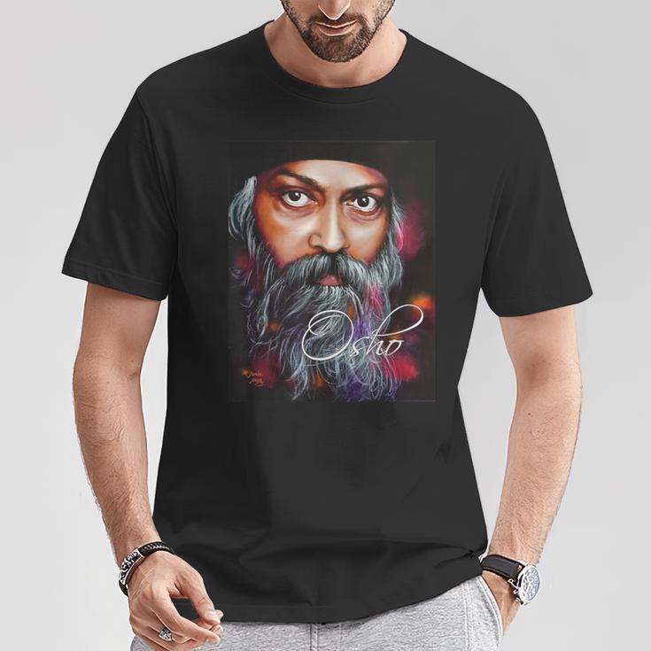 絵画から見たoshoの肖像画 Tシャツ 面白い贈り物