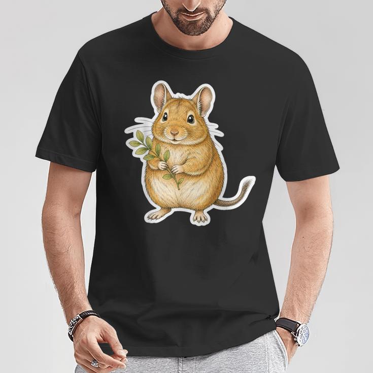 緑の枝を持つデグー Tシャツ 面白い贈り物