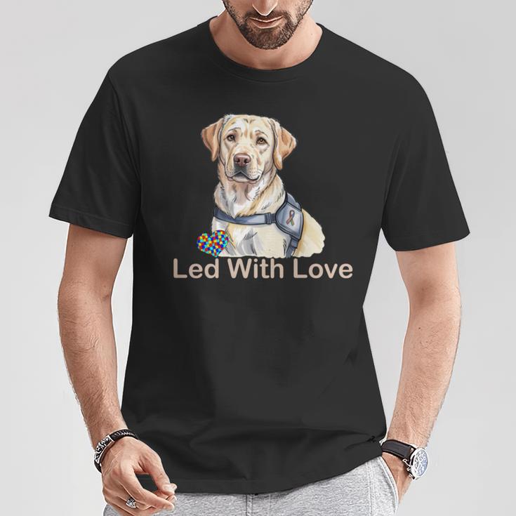 自閉症啓発サポート犬ラブラドールのニューロダイバーシティ 長袖tシャツ Tシャツ 面白い贈り物
