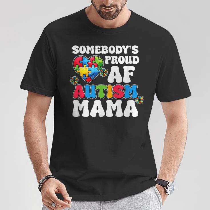 誰かの自慢の自閉症ママの自閉症啓発 Tシャツ 面白い贈り物