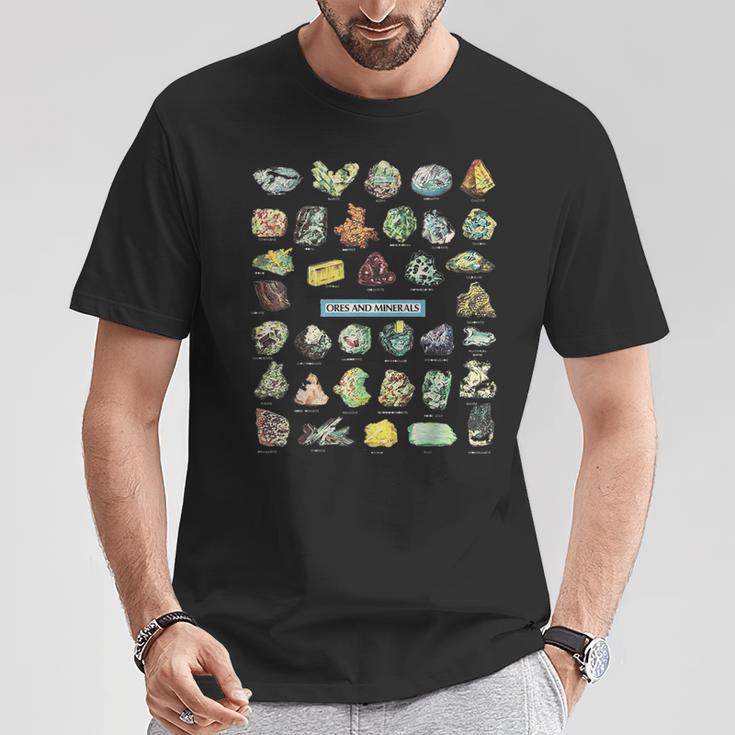 鉱石 鉱石 クリスタル シャツ Tシャツ 面白い贈り物