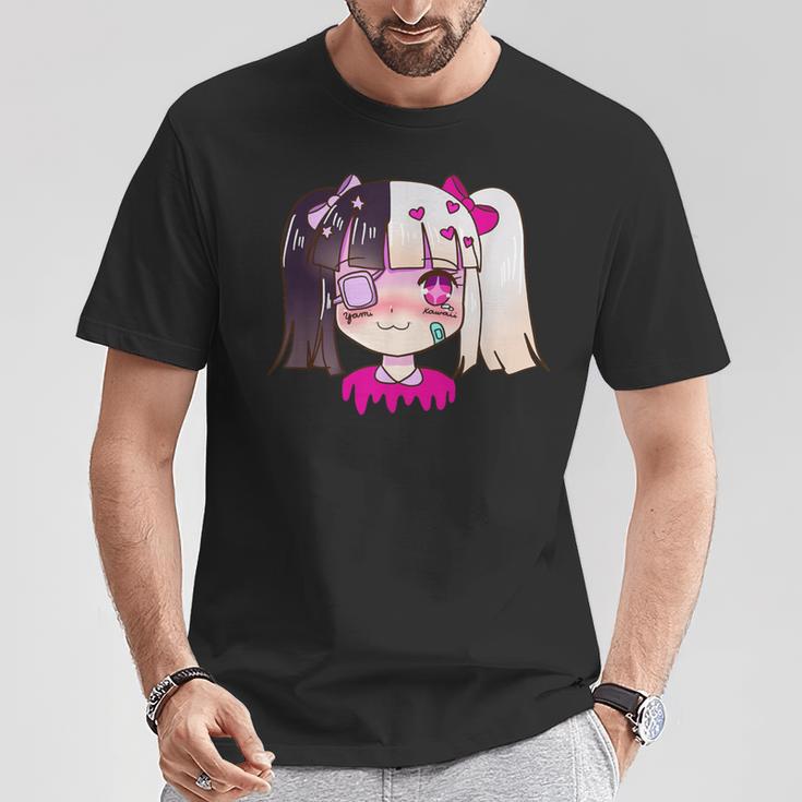 闇カワイイ・サドアニメ少女パステルゴス・メンヘラ Tシャツ 面白い贈り物
