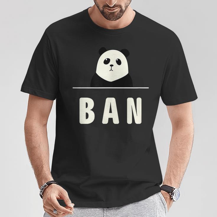 面白い 「Ban」おもしろギャグ-ジョーク 漢字 ばん 文字入り Tシャツ 面白い贈り物