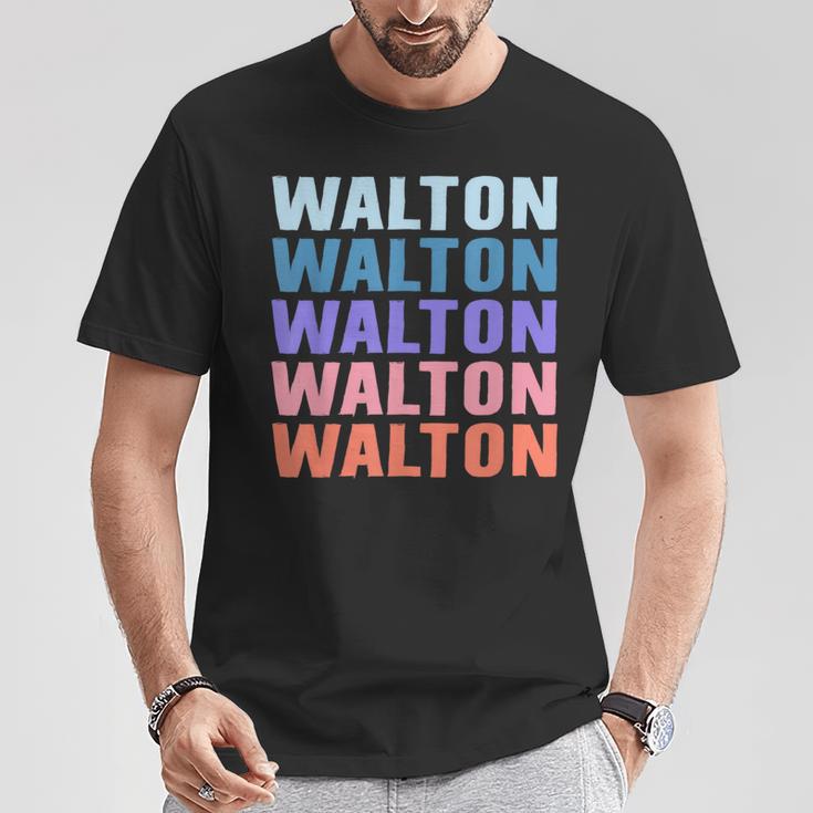 面白いギフト名 Walton 名前入り Tシャツ 面白い贈り物