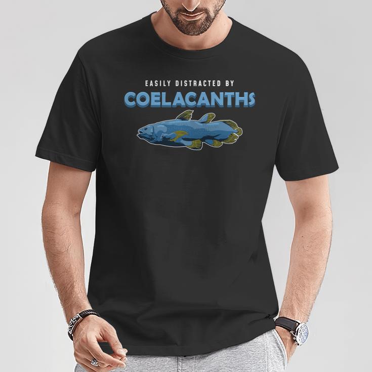 面白いシーラカンスス 魚愛好家 古典学者 長袖tシャツ Tシャツ 面白い贈り物