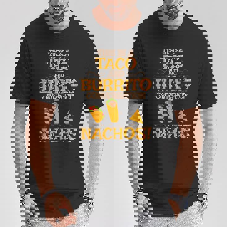 面白いタコス ナチョス ブリトー メキシコ料理 タコス Tシャツ 面白い贈り物