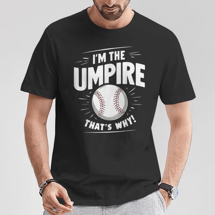 面白い野球審判シャツ メンズ I Am The Umpire Tシャツ 面白い贈り物
