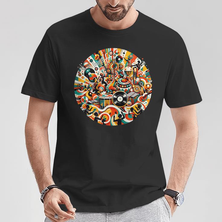 鮮やかで表現力豊かな文化 アフロビート音楽 イタリアデザイン Tシャツ 面白い贈り物