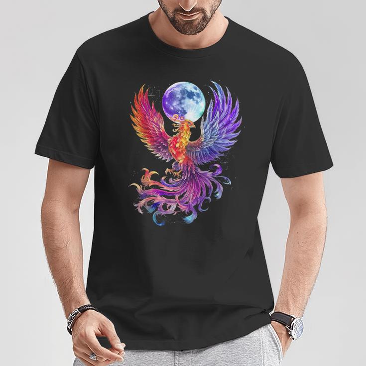 鳳凰 満月 鳥 神話 鳥 若返り Tシャツ 面白い贈り物