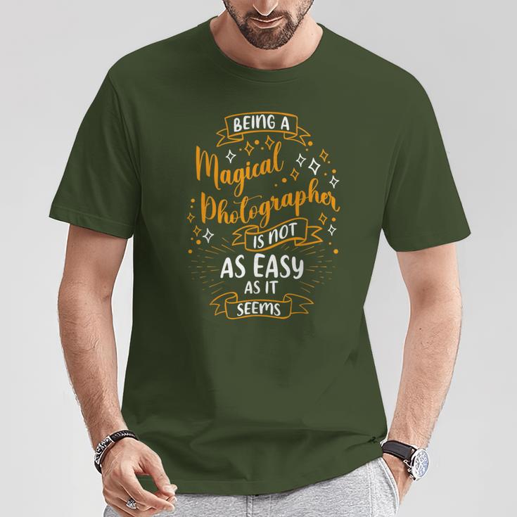 Magical Photographer Christmas Photographer Tシャツ 面白い贈り物