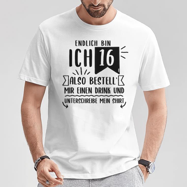 16th Birthday Party Guest Book Guest List Celebration 16 Years T-Shirt Unique Gifts