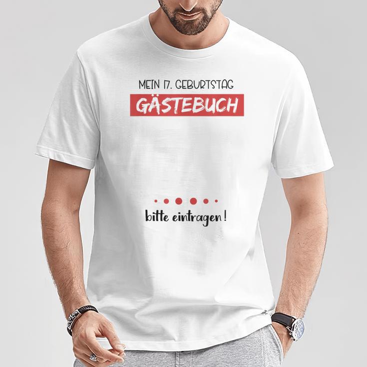 17th Birthday Party Guest Book 17 Years T-Shirt Unique Gifts 17th Birthday Party Guest Book 17 Years T-Shirt Unique Gifts
