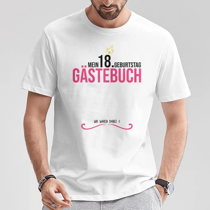 18th Birthday Girl 18 Years Party Guest Book T-Shirt Unique Gifts 18th Birthday Girl 18 Years Party Guest Book T-Shirt Unique Gifts