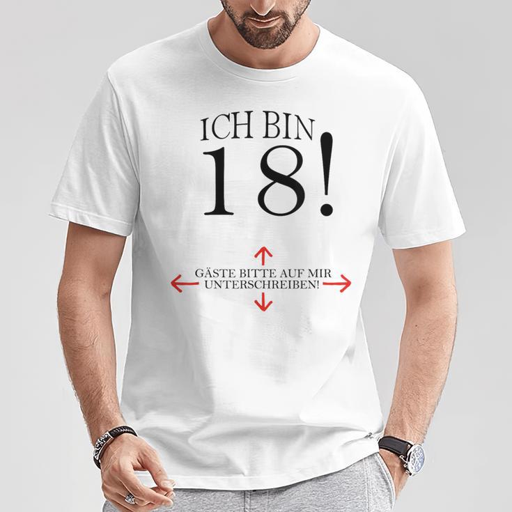 18th Birthday Party Guest Book 18 Years 2001 T-Shirt Unique Gifts