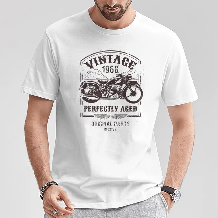 1968年生まれのビンテージバイク、バイクライダークラシック。 Tシャツ 面白い贈り物
