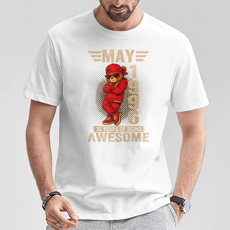 5月30日 誕生日 男性 女性 1996年 素晴らしいテディベア Tシャツ 面白い贈り物