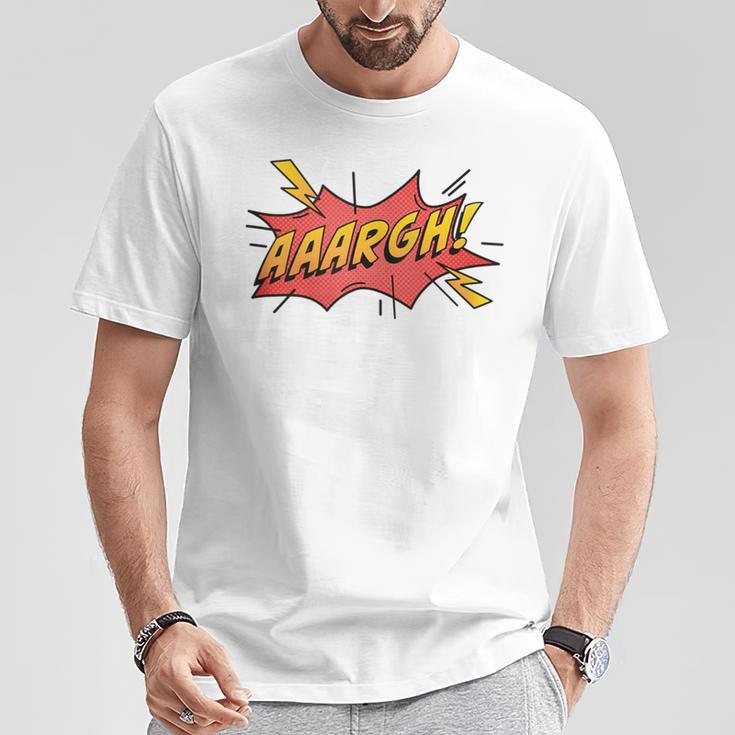 AAARGH Bubble From Comic Book Or Cartoon T-Shirt Unique Gifts