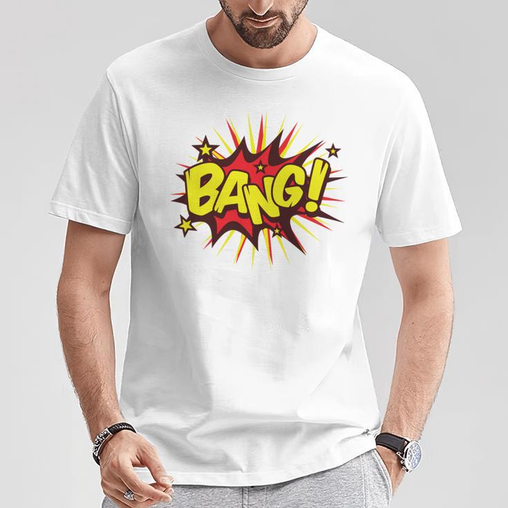 BANG Pop Art Comic Book Speech Bubbles Street Graffiti Art T-Shirt Unique Gifts