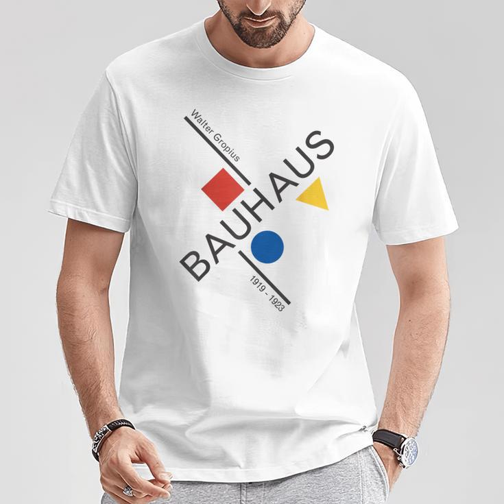 Bauhausムーブメントtシャツ、1923年建築作品。 Tシャツ 面白い贈り物