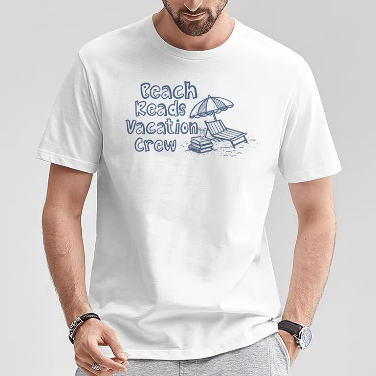 Beach Reads Vacation Crew Matching Book Club Cruise T-Shirt Unique Gifts