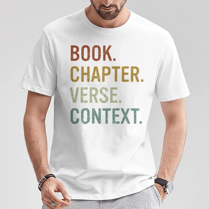 Book Chapter Verse Christian Bible Reformed Theology T-Shirt Unique Gifts