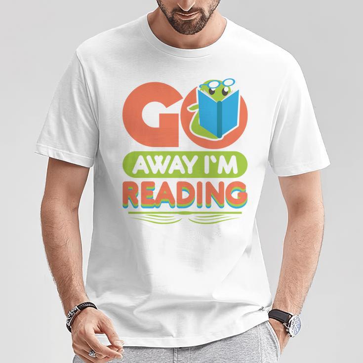 Book Reading Library Go Away Im Reading T-Shirt Unique Gifts