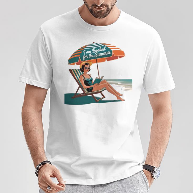 Booked For The Summer Book Lover Summer Coquette Premium Tri-Blend T-Shirt Unique Gifts