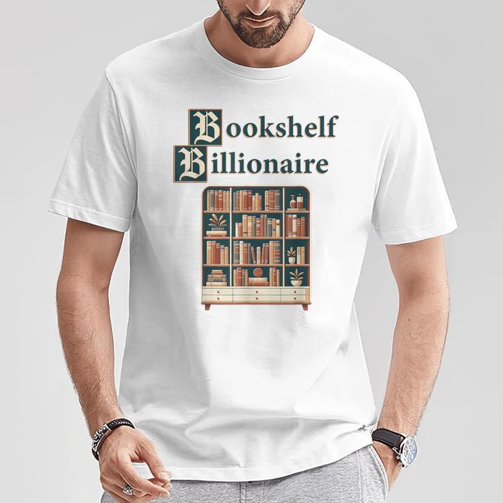 Bookshelf Wealth Billionaire Book Collector Collection T-Shirt Unique Gifts Bookshelf Wealth Billionaire Book Collector Collection T-Shirt Unique Gifts
