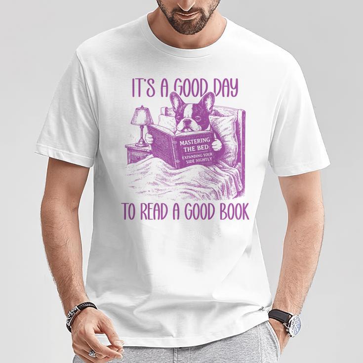 Boston Terrier Reading Book Good Day To Read a Book T-Shirt Unique Gifts Boston Terrier Reading Book Good Day To Read a Book T-Shirt Unique Gifts