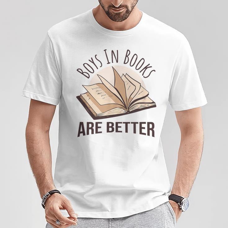 Boys In Books Are Better T-Shirt Unique Gifts