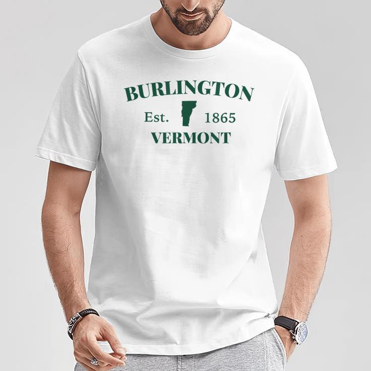 Burlingtonermontt シティステートカレッジ 観光のお土産 Tシャツ 面白い贈り物