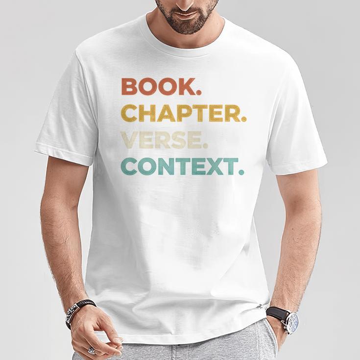 Christian Bible Study Book Chapter Verse Context Scripture Premium Tri-Blend T-Shirt Unique Gifts