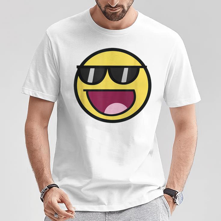 Cool Epic Face サングラス グラフィック シェード ファニー ミーム Tシャツ 面白い贈り物