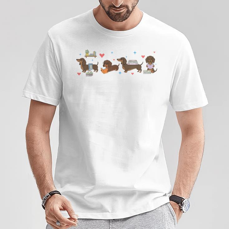 Dachshund Reading Books Cute Dog Lover Bookish Doxie T-Shirt Unique Gifts Dachshund Reading Books Cute Dog Lover Bookish Doxie T-Shirt Unique Gifts