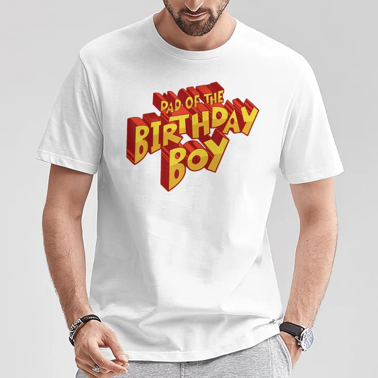 Dad Of The Birthday Boy Fun Comic Book Graphic T-Shirt Unique Gifts Dad Of The Birthday Boy Fun Comic Book Graphic T-Shirt Unique Gifts