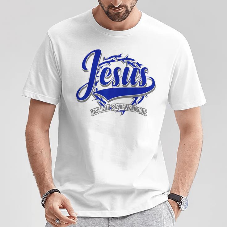 Diseño Religioso Cristiano Español Con Mensaje De Jesús Camiseta unisex Regalos divertidos