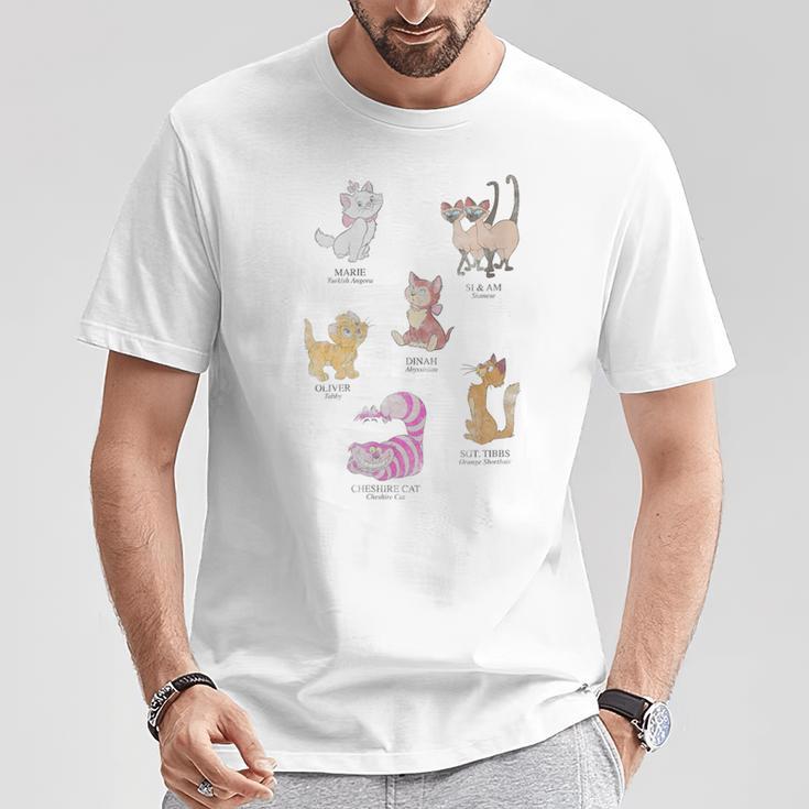 Disney Mickey And Friends Cat Names And Breeds Textbook T-Shirt Unique Gifts