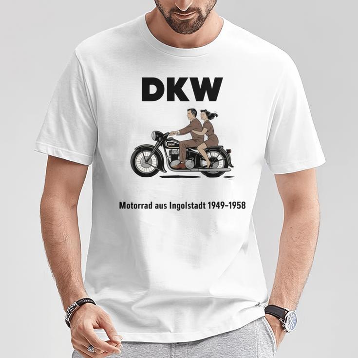 Dkw バイク 1930年代デザイン ビンテージバイク 長袖tシャツ Tシャツ 面白い贈り物