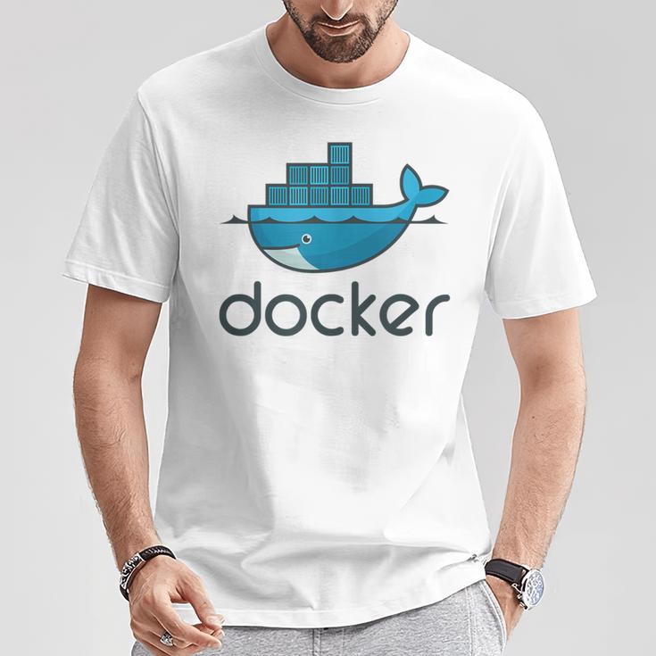 Docker Engine プラットフォーム間でのアプリケーションのデプロイと実行 Tシャツ 面白い贈り物