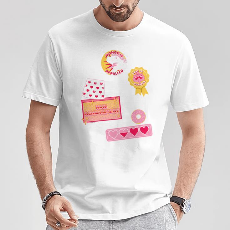 Dungeon Crawler Carl Colorful Sticker Collage LitRPG Book Premium Tri-Blend T-Shirt Unique Gifts