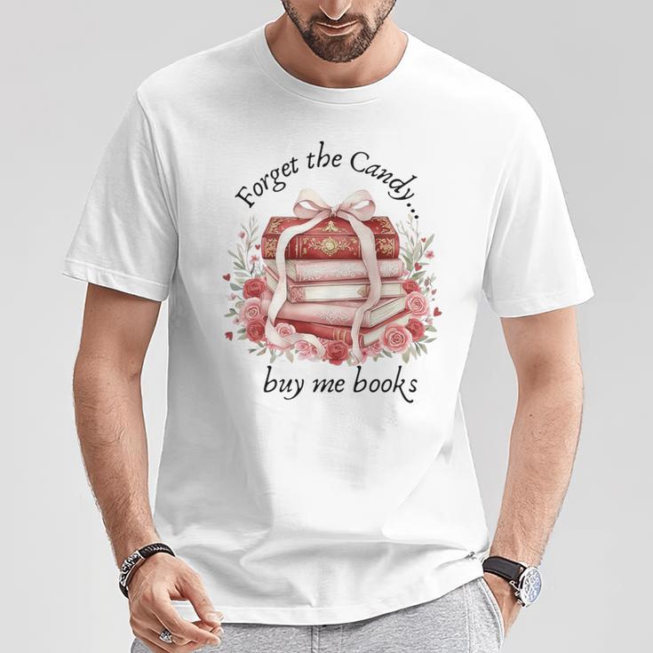 Forget The Candy Buy Me Book Premium Tri-Blend T-Shirt Unique Gifts